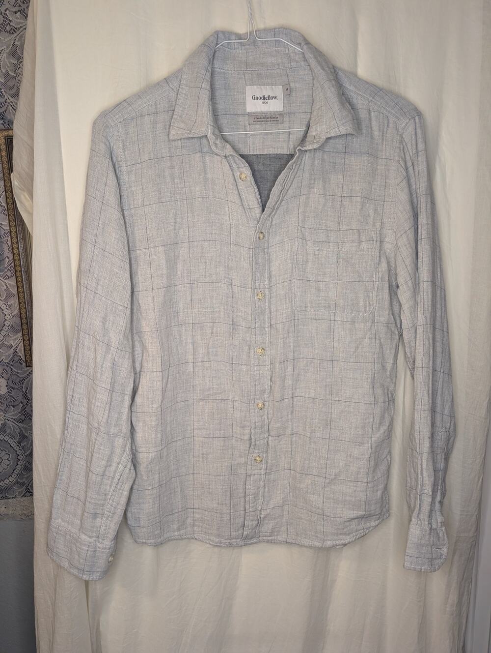 Grey cozy button up
